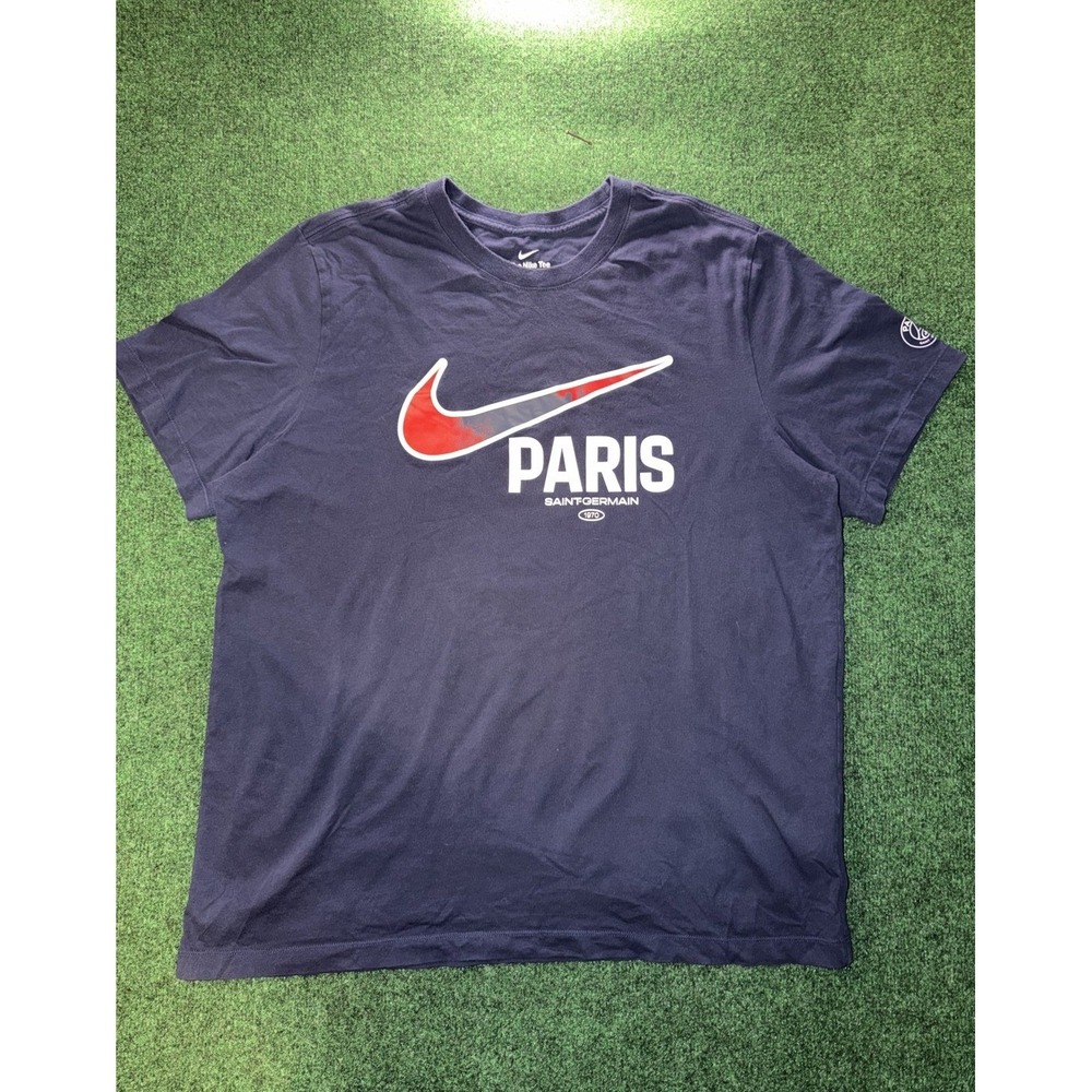 Nike Paris Saint-Germain PSG Navy T-Shirt Mens Size XL